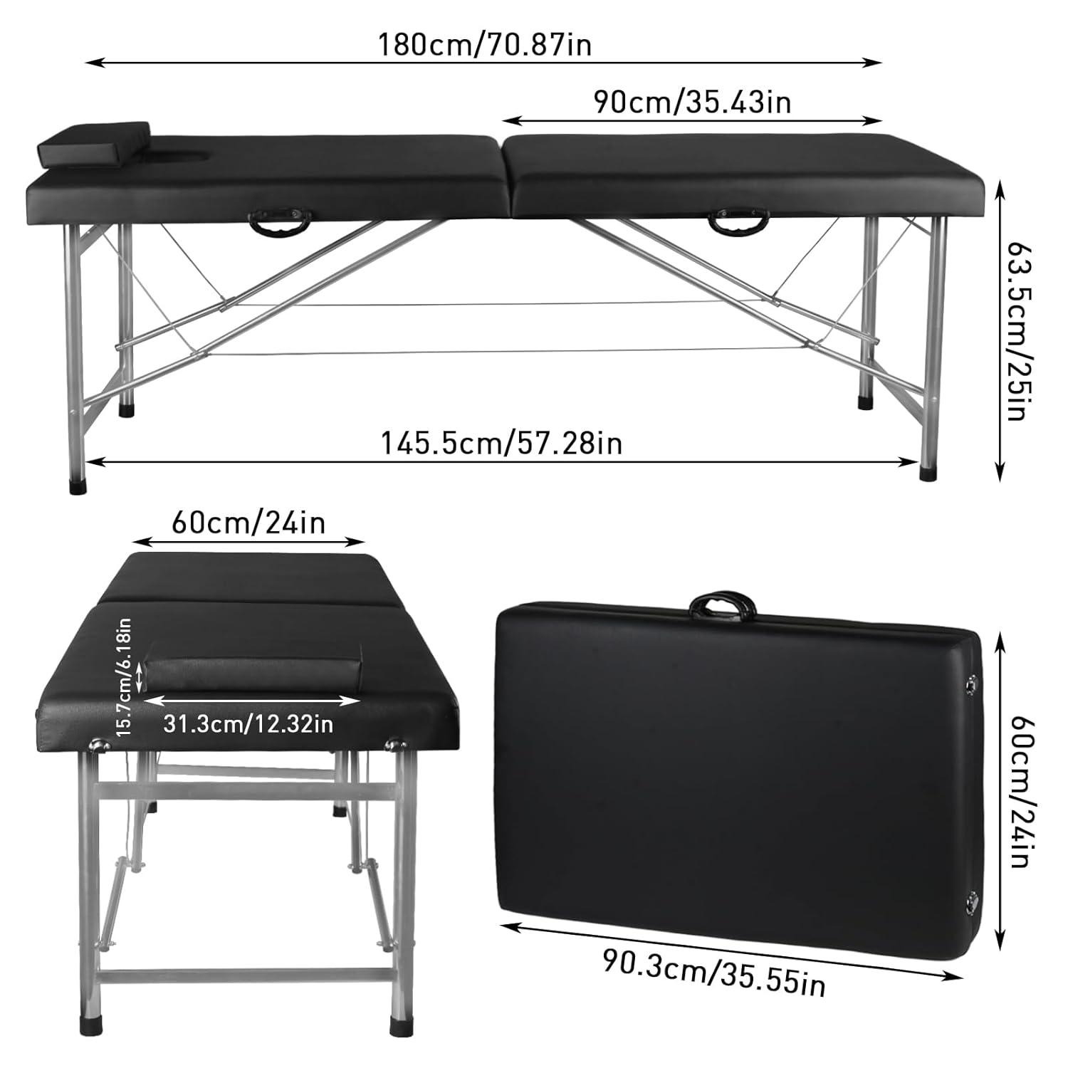Portable Folding Massage Table - W Spa & Wellness ulasan dan harga